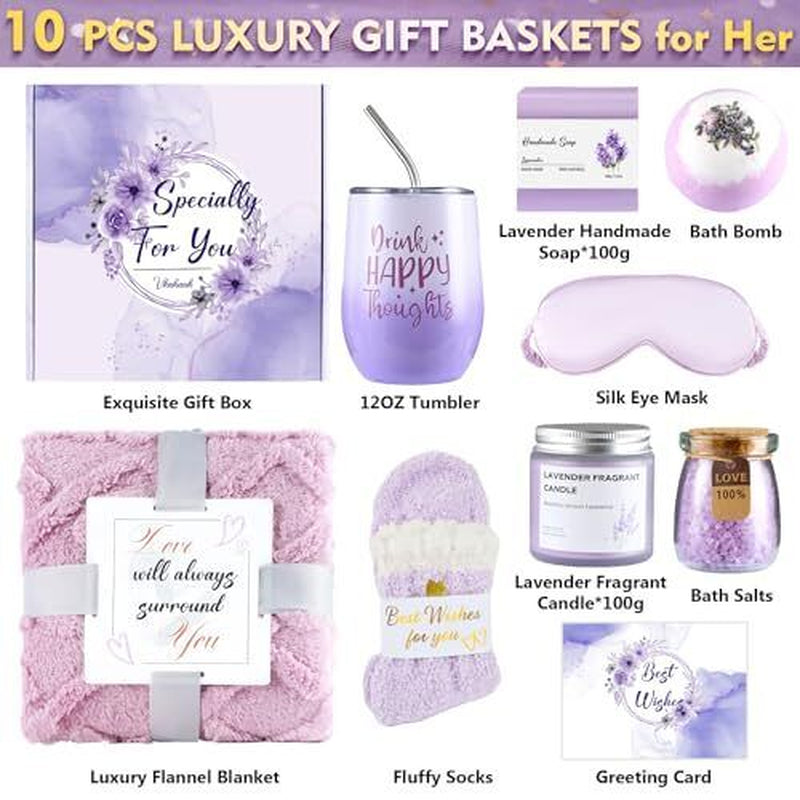 Get Well Soon Gifts for Women, 10 Pcs Self Care Gifts for Women, Unique Care