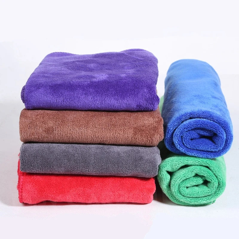 30X30Cm Car Wash Microfiber Towel Car Cleaning Drying Cloth Hemming Car Care Cloth Detailing Car Wash Towel for Car