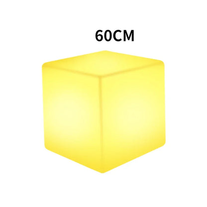 LED Light-emitting Cube Multicolored Remote Control Garden Landscape Decoration Lawn Lamp Activity Square Light-emitting Stool