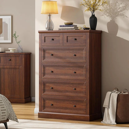 Farmhouse Dresser and Chests of Drawer, Tall Chest of Drawers for Bedroom, Living Room